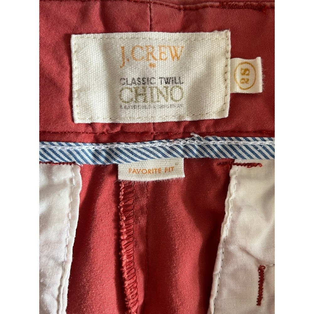 J Crew Classic Twill Chino Pants Ankle Women's Size 2S Coral Cotton - Picture 3 of 4